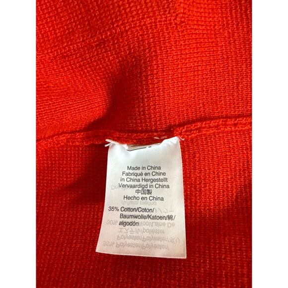 J.Crew Women's Sophie Open Front Cardigan Sweater-Blazer Merino Wool Size M Red - Picture 8 of 9